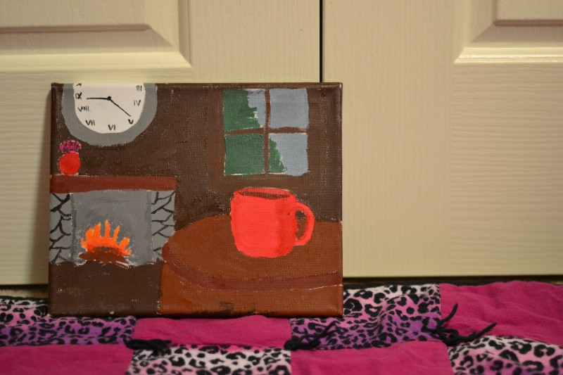 Image of Lydia's Project: Cozy Cocoa painting