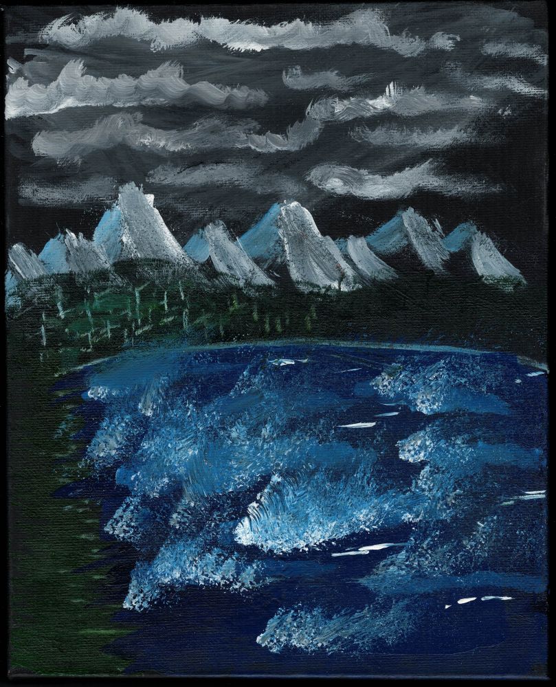 Image of Lydia's Project: Mountains at Night