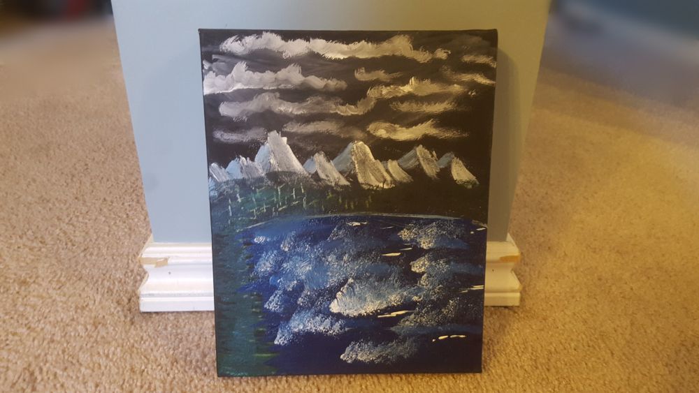 Image of Lydia's Project: Mountains at Night